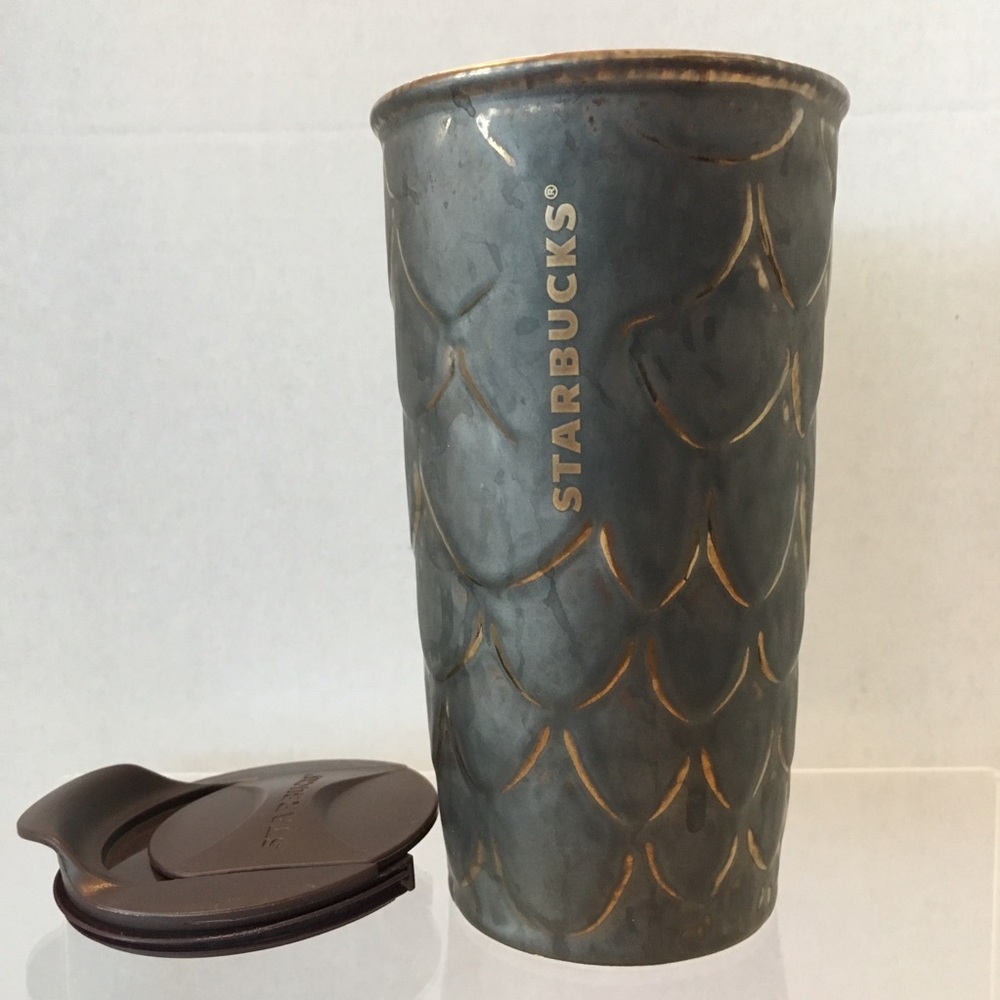 Starbucks Bronze Mermaid Scales Tumbler, New - Picture 9 of 9
